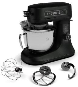 Klarstein Chiara кухненски робот, 1600 W, 12 настройки, купа от неръждаема стомана, LCD дисплей, включително оборудването