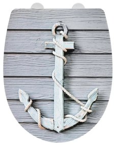 WENKO 23536100-WC тоалетно седало RELIEF 36,5x45 см пъстро/сребристо