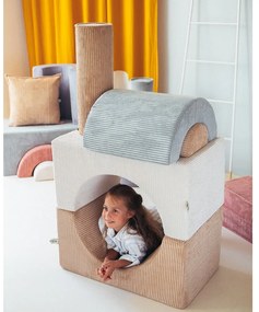 Велурено игрище от пяна в цвят мента 75x49x37 cm Rainbow Montessori – Wigiwama