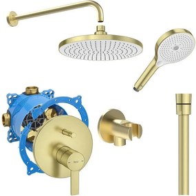 Комплект за вграждане Targa с кръгла душ глава, ф 230 златист A5A0B5FVA0 + A525869403 + A5B5250VA0 + A5B2118VA0 + A5B0250VA0 + A5B8114VA0 + A5B1803VA0