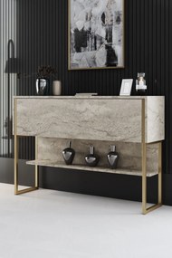 Скрин Luxe, цвят Травертин Златен