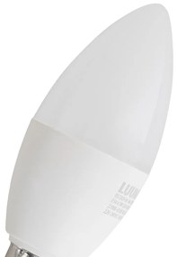 Комплект от 5 E14 димируеми LED крушки C37 опал 4.9W 470 lm 2700-6500K