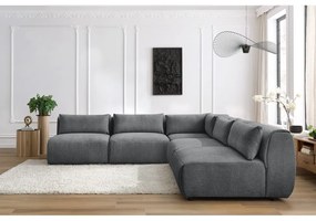 Сив ъглов диван (променлив) Jeanne - Bobochic Paris