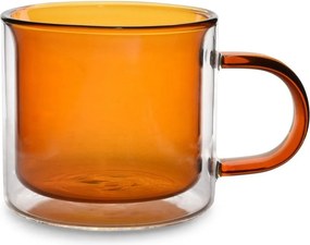 Стъклени чаши в комплект 2 бр. в кехлибарен цвят 270 ml Liv – ONA
