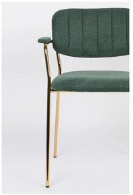 Тъмнозелени трапезни столове в комплект от 2 Jolien - White Label