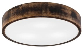 Потолен лампион OAK SMOKY 3xE27/15W/230V Ø47,5 см дъб/тъмнокафяв