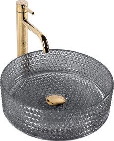 Умивалник за плот Rea Cristal 35 Black