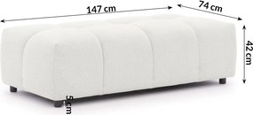 Бяла табуретка Albane – Ropez