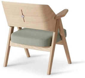 Светлозелен дъбов фотьойл Findahl от Hammel Me Tube - Hammel Furniture