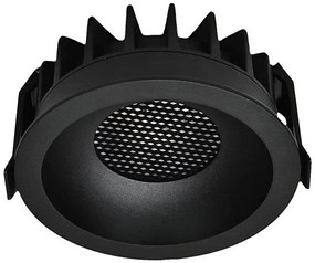 LED вградено осветително тяло 18W 230V 3000/4000/6400K Ø10,6 см черно