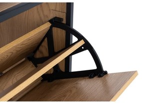 Накланяща се стойка за обувки от дъбов декор в естествен цвят Seaford – Actona