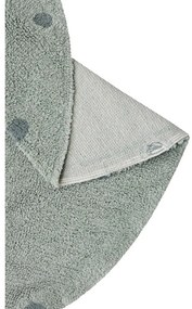 Светлозелен ръчно изработен памучен детски килим подходящ за пране ø140 cm Round Dot Blue Sage – Lorena Canals