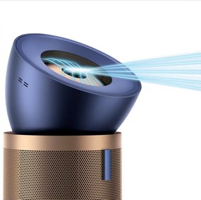 Пречиствател за въздух Dyson Purifier Big+Quiet Formaldehyde BP04, 95 м2, SMART, 10 скорости, Гласово управление, HEPA H13, 360C филтриране, Златист/син