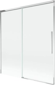 Mexen Rox двукрилен плъзгащ се параван за вана 150 x 150 см, прозрачен, хром