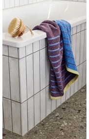 Синя и лилава памучна кърпа Dora, 50 x 100 cm - Hübsch