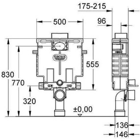 Казанче За Стена Grohe Double Brick