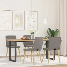 3315303 vidaXL Трапезни столове, 4 бр, таупе, текстил