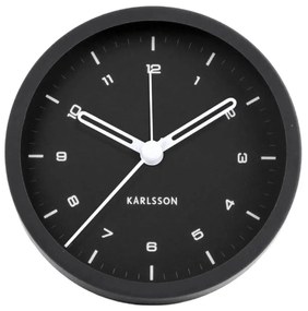 Черен будилник , ø 9 cm Tinge - Karlsson