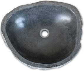 Мивка от речен камък, овална, 29-38 см