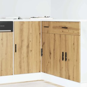854297 vidaXL мивка база кабинет Lyon Artisan дъб инженерна дървесина