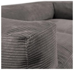 Тъмносив пуф от рипсено кадифе Sofa MooG – SLOWDOWN