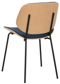 Тъмносини трапезни столове в комплект от 2 бр. Elio – Ixia