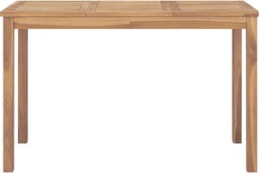316630 vidaXL Градинска трапезна маса, 120x70x77 см, тик масив