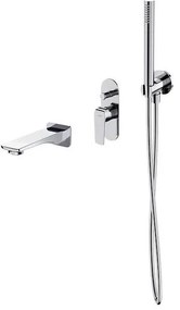 Cersanit S952-036 - комплект за вана с вградена батерия CITY, хром лъскав