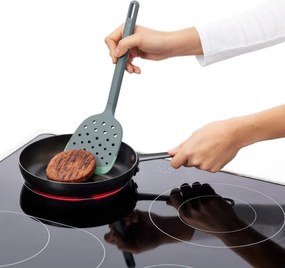 Шпатула решетъчна Lekue 1010182, 30.6 см, Против надраскване, 4/220°C, Гъвкав ръб, Зелен