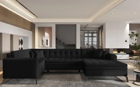 Ъглов диван Lanvin plus-Right-Black