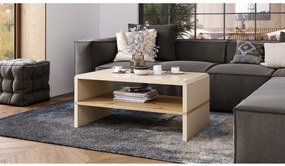 РОК Бежов гланц / Дъб Артисан - МОДЕРНА ХОЛНА МАСА С РАФТ