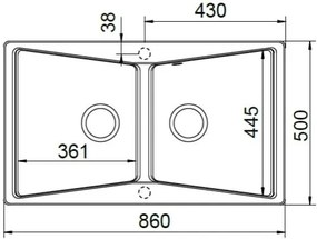 Мивка Schock City Cristalite 32290-Gkri