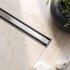 Линеен сифон Rea Neo Slim Pro Nickel Brush INOX 90