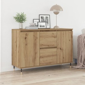 Sonata H Сайдборд с врати и чекмеджета от дъбово дърво 101,5x35x70 см