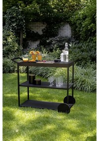 Маса за сервиране на колелца с акациев плот 40x80 cm Miro - Wenko