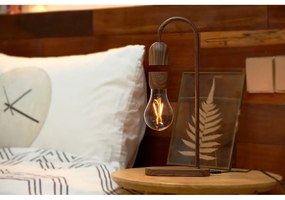 Черна настолна лампа (височина 36,5 cm) Evaro - Gingko