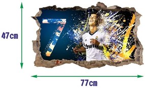 Декоративен 3D стикер за стена Кристиано Роналдо 47 х 77 см