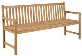 3062792 vidaXL Градинска пейка с шалте таупе, 175 см, тик масив