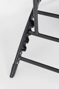 Антрацитен градински шезлонг метален Taylor – Bizzotto