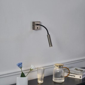 Модерна стенна лампа Gunmetal с USB-C порт - Gosna