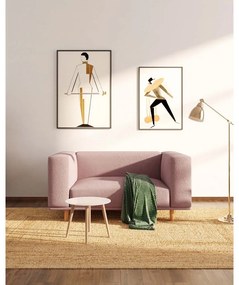 Розово кресло от плат букле Kukumo - Ame Yens