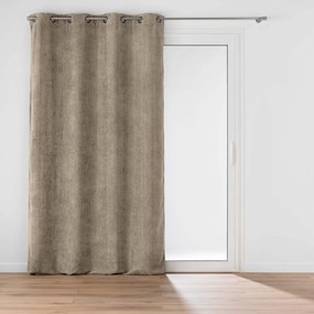 Светлокафяво перде от шенил 140x260 cm Leo – douceur d'intérieur