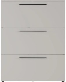 Сив и бежов шкаф за обувки с панти Utah - Germania