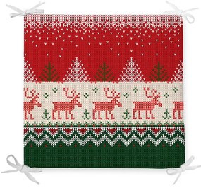 Коледна възглавница за сядане с памук Merry Xmas, 42 x 42 cm - Minimalist Cushion Covers