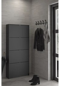 Черна накланяща се стойка за обувки Shoes – Tvilum