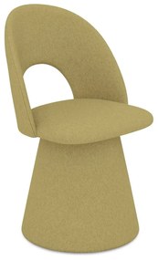 Тапициран трапезен стол в цвят горчица Kalo – Makamii