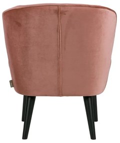 Фотьойл от розово кадифе Sara - WOOOD