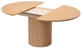 Кръгла сгъваема маса за хранене от дъб ø 115 cm Malaga - Bonami Selection