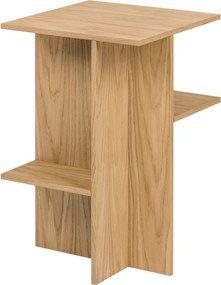 Нощно шкафче от декор от дъб с рафтове в естествен цвят Atik – noo.ma