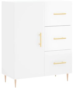 827902 vidaXL Сайдборд, бял гланц, 69,5x34x90 см, инженерно дърво